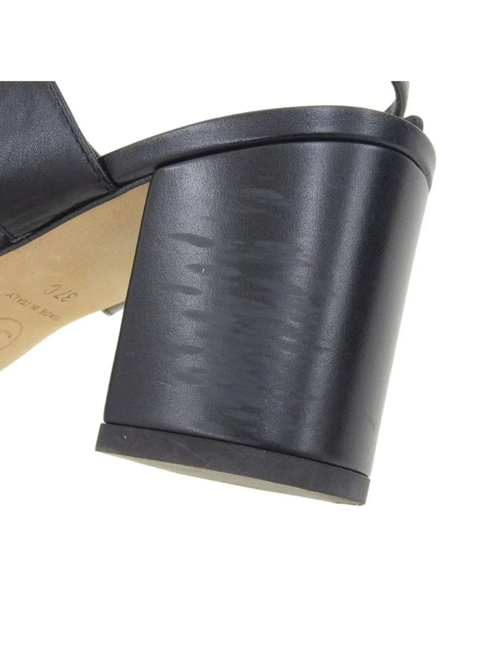 Chanel CC Logo Turnlock Back Strap Sandals Black
